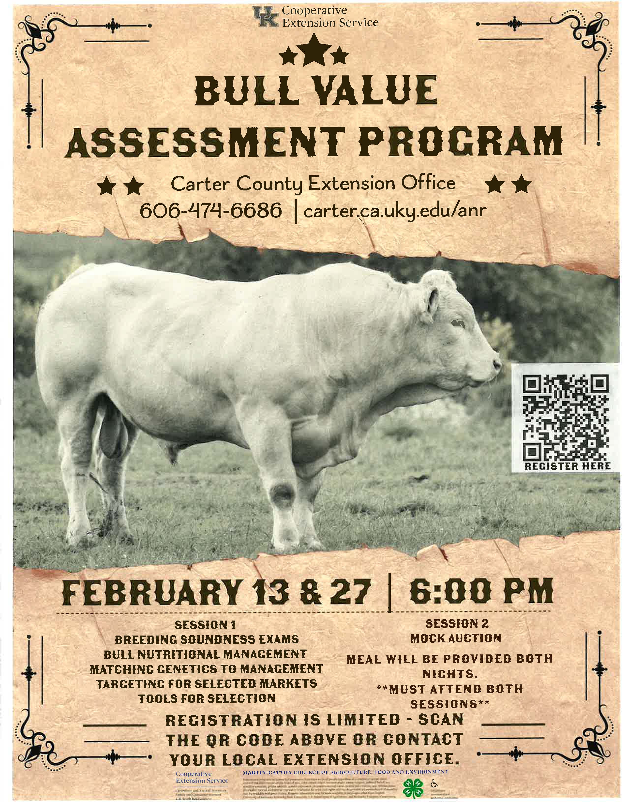 Bull Value Assessment Program Flyer