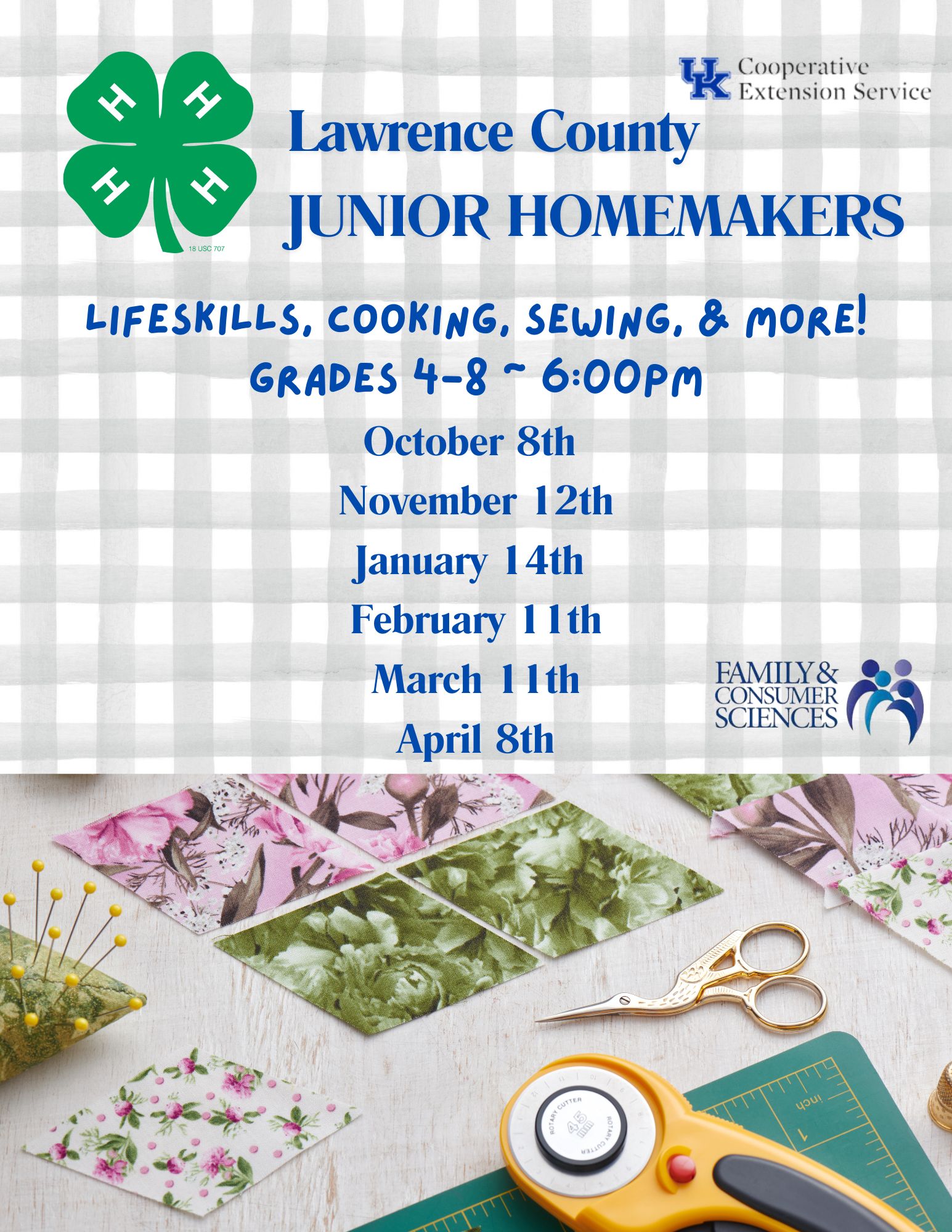 4-H Junior Homemaker Club Meeting