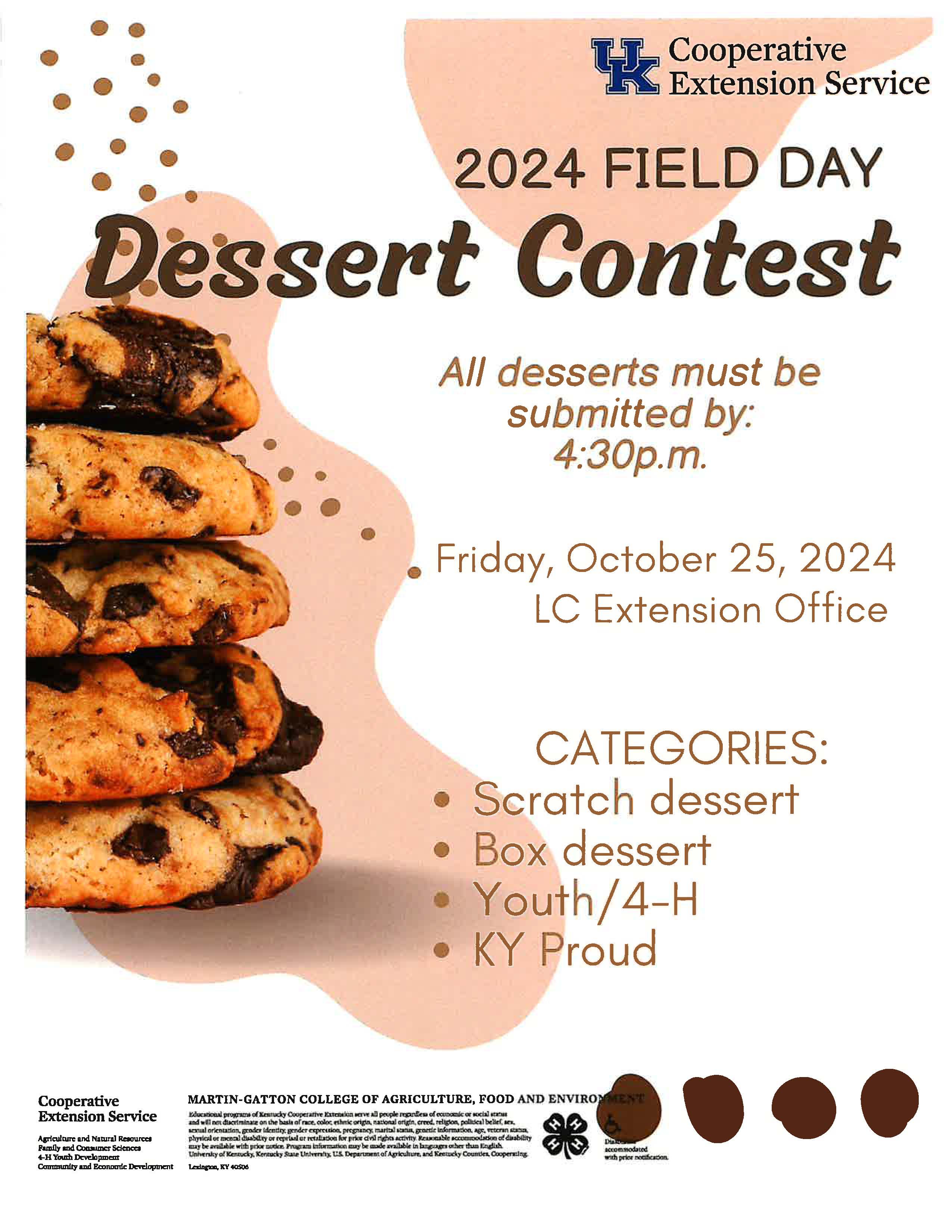 Dessert Contest Information